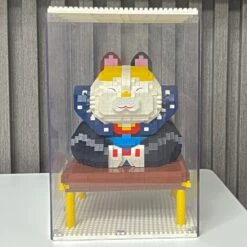 Muscle Lucky Cat & Kimono Outfit Nano Building Blocks -Kawaii Store kawaiies plushies plush softtoy muscle lucky cat kimono outfit nano building blocks build it nobleman kimono 355412