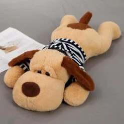My Best Friend Doggo Sleeping Buddy -Kawaii Store kawaiies plushies plush softtoy my best friend doggo sleeping buddy new soft toy 27in 70cm blue shirt 391219