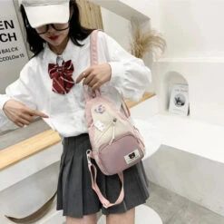 Apparel Myron Bear Colour Block Mini Backpack -Kawaii Store kawaiies plushies plush softtoy myron bear colour block mini backpack apparel 769146