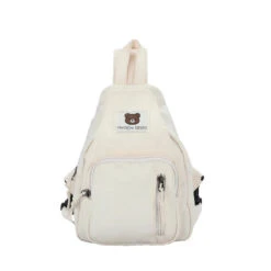 Apparel Myron Bear Mini Backpack -Kawaii Store kawaiies plushies plush softtoy myron bear mini backpack apparel white 371907