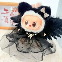 Accessories Mystic White Black Angel Wings Labubu Outfit -Kawaii Store kawaiies plushies plush softtoy mystic white black angel wings labubu outfit accessories 714027