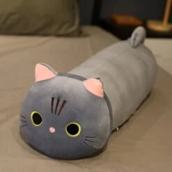 Napping Neko Plushies -Kawaii Store kawaiies plushies plush softtoy napping neko soft toy choo choo grey 19in 50cm 487677