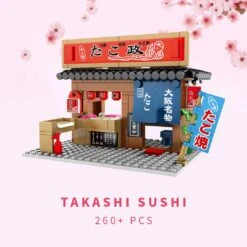 Nippombashi Dori Street Japanese Restaurants Building Sets 35 Nippombashi Dori Street Japanese Restaurants Building Sets -Kawaii Store kawaiies plushies plush softtoy nippombashi dori japanese restaurants new build it takashi sushi 260pcs 543059