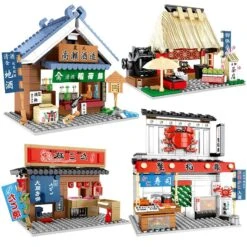 Nippombashi Dori Street Japanese Restaurants Building Sets 29 Nippombashi Dori Street Japanese Restaurants Building Sets -Kawaii Store kawaiies plushies plush softtoy nippombashi dori street japanese restaurants build it set of 4 443475