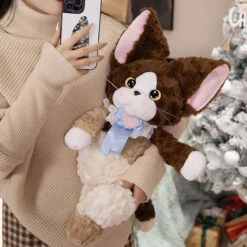 Noirou, Mewsette, And Truffle The Fluffy Cat Plushie Family -Kawaii Store kawaiies plushies plush softtoy noirou mewsette and truffle the fluffy cat plushie family soft toy 340990