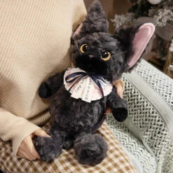 Noirou, Mewsette, And Truffle The Fluffy Cat Plushie Family -Kawaii Store kawaiies plushies plush softtoy noirou mewsette and truffle the fluffy cat plushie family soft toy 577595