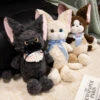 Noirou, Mewsette, And Truffle The Fluffy Cat Plushie Family -Kawaii Store kawaiies plushies plush softtoy noirou mewsette and truffle the fluffy cat plushie family soft toy 839661