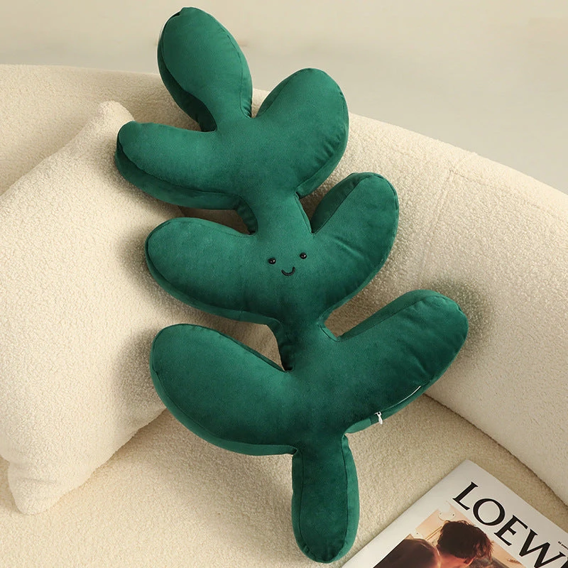 Nordic Green Lifelike Leaf Plushies Pillow 18 Nordic Green Lifelike Leaf Plushies Pillow - Image 16