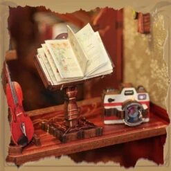 Owl Bookstore Wooden Bookshelf Nook Kit -Kawaii Store kawaiies plushies plush softtoy owl bookstore wooden bookshelf nook kit wooden kit 214326