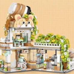 Panda And Brown Bear Tea Cafes Micro Building Set Collection 16 Panda And Brown Bear Tea Cafes Micro Building Set Collection -Kawaii Store kawaiies plushies plush softtoy panda and brown bear tea cafes micro building set collection build it 141669