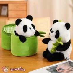 Panda & Bamboo Buddy Plushies -Kawaii Store kawaiies plushies plush softtoy panda bamboo buddy plushies new soft toy 124194