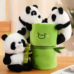 Panda & Bamboo Buddy Plushies -Kawaii Store kawaiies plushies plush softtoy panda bamboo buddy plushies new soft toy 301057