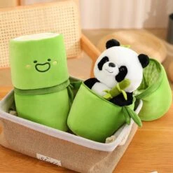 Panda & Bamboo Buddy Plushies -Kawaii Store kawaiies plushies plush softtoy panda bamboo buddy plushies new soft toy 640944