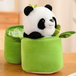 Panda & Bamboo Buddy Plushies -Kawaii Store kawaiies plushies plush softtoy panda bamboo buddy plushies new soft toy bibi 218062