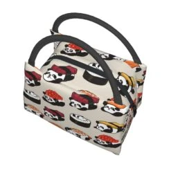 Panda Sushi Japanese Kawaii Lunch Bag -Kawaii Store kawaiies plushies plush softtoy panda sushi japanese kawaii lunch bag bag 319327