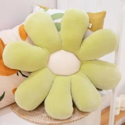 Pastel Daisy Cushion -Kawaii Store kawaiies plushies plush softtoy pastel daisy cushion home decor 423137