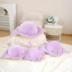 Pastel Purple Blue Stingray Plushies -Kawaii Store kawaiies plushies plush softtoy pastel purple blue stingray plushies soft toy 301649
