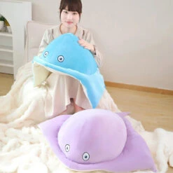 Pastel Purple Blue Stingray Plushies -Kawaii Store kawaiies plushies plush softtoy pastel purple blue stingray plushies soft toy 669841