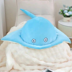 Pastel Purple Blue Stingray Plushies -Kawaii Store kawaiies plushies plush softtoy pastel purple blue stingray plushies soft toy blue 31in 80cm 670407
