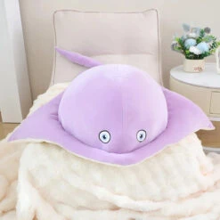 Pastel Purple Blue Stingray Plushies -Kawaii Store kawaiies plushies plush softtoy pastel purple blue stingray plushies soft toy purple 31in 80cm 428130