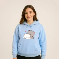 Apparel Pepper And Salt Cat Sharing Love Hoodie