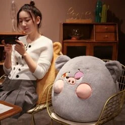 Perky Pigs Ball Plushie -Kawaii Store kawaiies plushies plush softtoy perky pigs ball plushie soft toy 966328