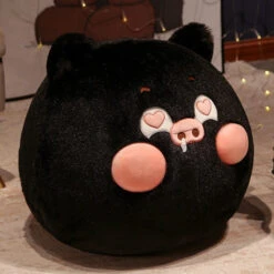 Perky Pigs Ball Plushie -Kawaii Store kawaiies plushies plush softtoy perky pigs ball plushie soft toy black 12in 30cm 754453