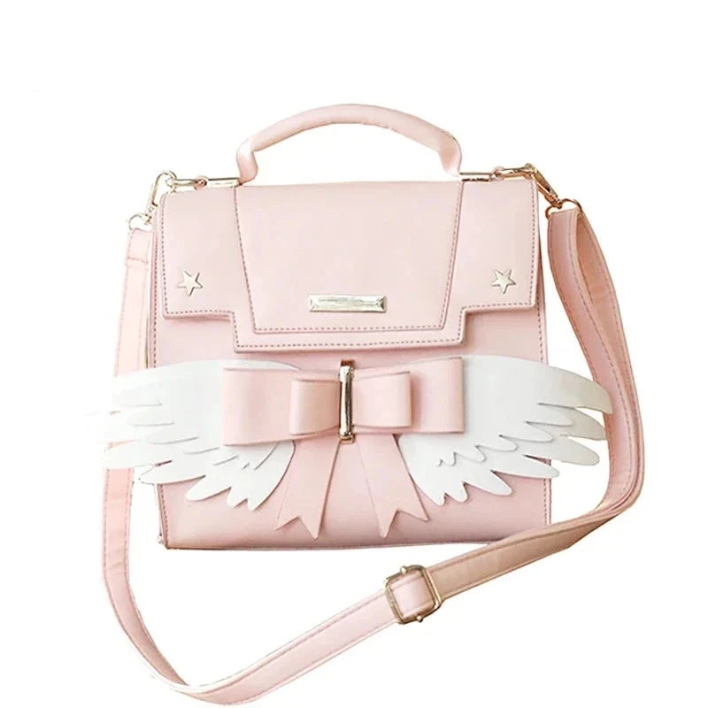 Apparel Pink Angel Wings Shoulder Bag Hand Bag 4 Apparel Pink Angel Wings Shoulder Bag Hand Bag - Image 2