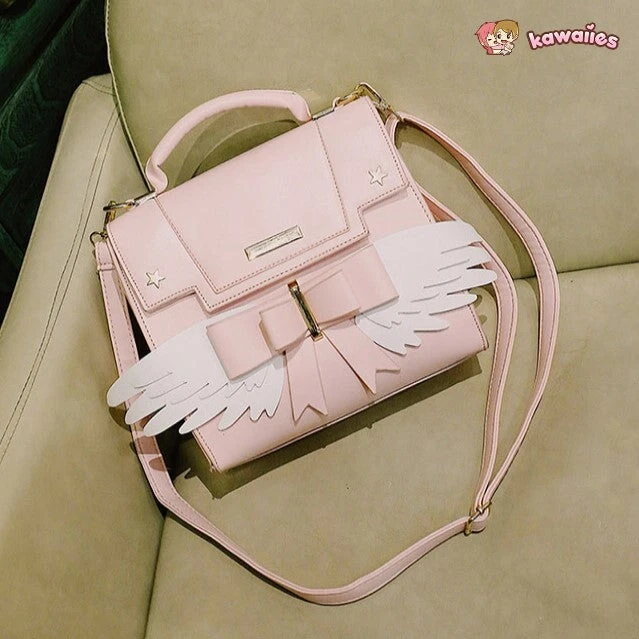 Apparel Pink Angel Wings Shoulder Bag Hand Bag 18 Apparel Pink Angel Wings Shoulder Bag Hand Bag - Image 16