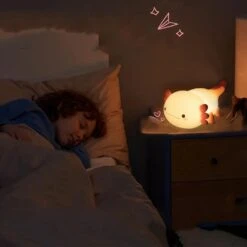 Pink Axolotl LED Night Light -Kawaii Store kawaiies plushies plush softtoy pink axolotl led night light home decor 199712