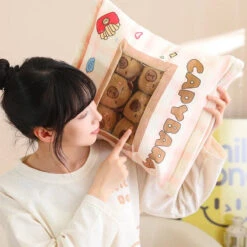 Pink Brown Capybara Candy Bag Plushies -Kawaii Store kawaiies plushies plush softtoy pink brown capybara candy bag plushies soft toy 694420