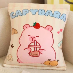 Pink Brown Capybara Candy Bag Plushies -Kawaii Store kawaiies plushies plush softtoy pink brown capybara candy bag plushies soft toy pink 910580