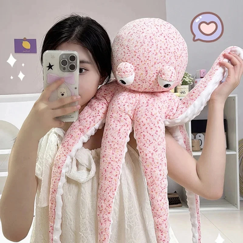 Pink Brown Funny Octopus Plushies 11 Pink Brown Funny Octopus Plushies - Image 9
