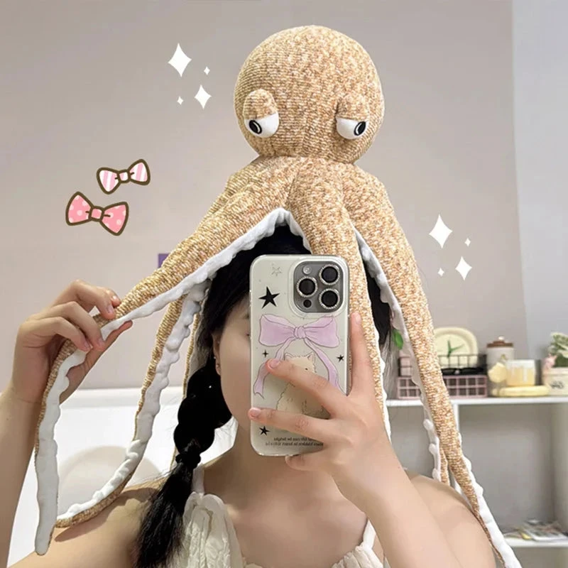 Pink Brown Funny Octopus Plushies 10 Pink Brown Funny Octopus Plushies - Image 8