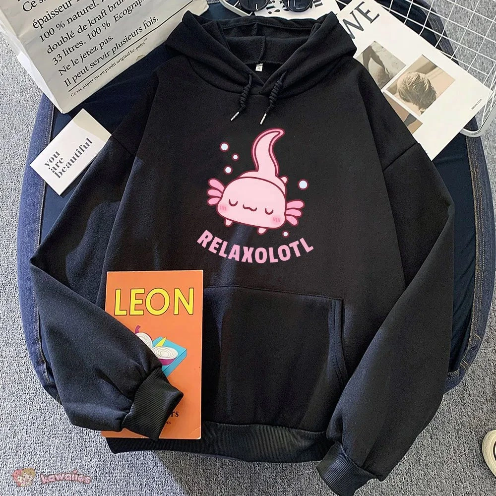 Apparel Pink Chilling Axolotl Unisex Hoodies 19 Apparel Pink Chilling Axolotl Unisex Hoodies - Image 17