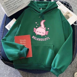 Apparel Pink Chilling Axolotl Unisex Hoodies 30 Apparel Pink Chilling Axolotl Unisex Hoodies -Kawaii Store kawaiies plushies plush softtoy pink chilling axolotl unisex hoodies hoodies green xs 315681