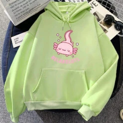 Apparel Pink Chilling Axolotl Unisex Hoodies 24 Apparel Pink Chilling Axolotl Unisex Hoodies -Kawaii Store kawaiies plushies plush softtoy pink chilling axolotl unisex hoodies hoodies lime xs 724769