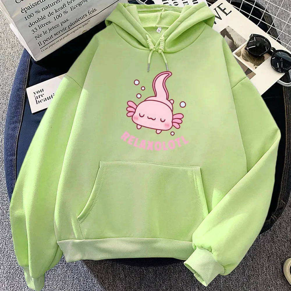 Apparel Pink Chilling Axolotl Unisex Hoodies 7 Apparel Pink Chilling Axolotl Unisex Hoodies - Image 5
