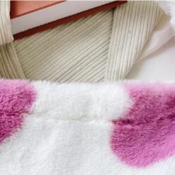 Apparel Pink Hearts Fluffy Tote Bag -Kawaii Store kawaiies plushies plush softtoy pink hearts fluffy tote bag new apparel 984454