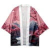 Apparel Pink Japanese-themed Sakura Mountains Unisex Kimono 2 Apparel Pink Japanese-themed Sakura Mountains Unisex Kimono -Kawaii Store kawaiies plushies plush softtoy pink japanese themed sakura mountains unisex kimono kimono 790946