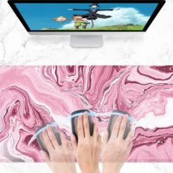 Accessories Pink Red Marble Abstract Art Large Mouse Pad 10 Accessories Pink Red Marble Abstract Art Large Mouse Pad -Kawaii Store kawaiies plushies plush softtoy pink red marble abstract art large mouse pad accessories 435718