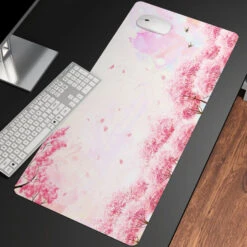 Accessories Pink Sakura Japanese Shrine Mountains Large Mouse Pad Collection -Kawaii Store kawaiies plushies plush softtoy pink sakura japanese shrine mountains large mouse pad collection new accessories 60 x 30cm sakura forest 619731