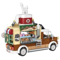 Pizza And Coffee Truck Nano Building Blocks -Kawaii Store kawaiies plushies plush softtoy pizza and coffee truck nano building blocks build it 499758