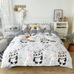 Playful Panda Bedding Set