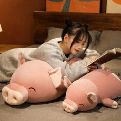 Poppy The Pink Jumbo Pig Plushie -Kawaii Store kawaiies plushies plush softtoy poppy the pink jumbo pig plushie soft toy 109570