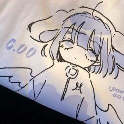 Apparel Purple Anime Angel Women's Sweatshirt -Kawaii Store kawaiies plushies plush softtoy purple anime angel womens sweatshirt sweatshirt 122310