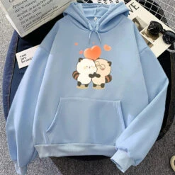 Apparel Raccoon Hug Love Heart Unisex Hoodie -Kawaii Store kawaiies plushies plush softtoy raccoon hug love heart unisex hoodie apparel sky blue xs 930469
