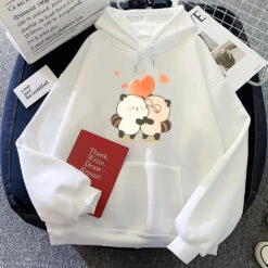 Apparel Raccoon Hug Love Heart Unisex Hoodie -Kawaii Store kawaiies plushies plush softtoy raccoon hug love heart unisex hoodie apparel white xs 687402