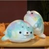 Rainbow Galaxy Seal Plushies 2 Rainbow Galaxy Seal Plushies -Kawaii Store kawaiies plushies plush softtoy rainbow galaxy seal plushies new soft toy 20in 50cm 972152