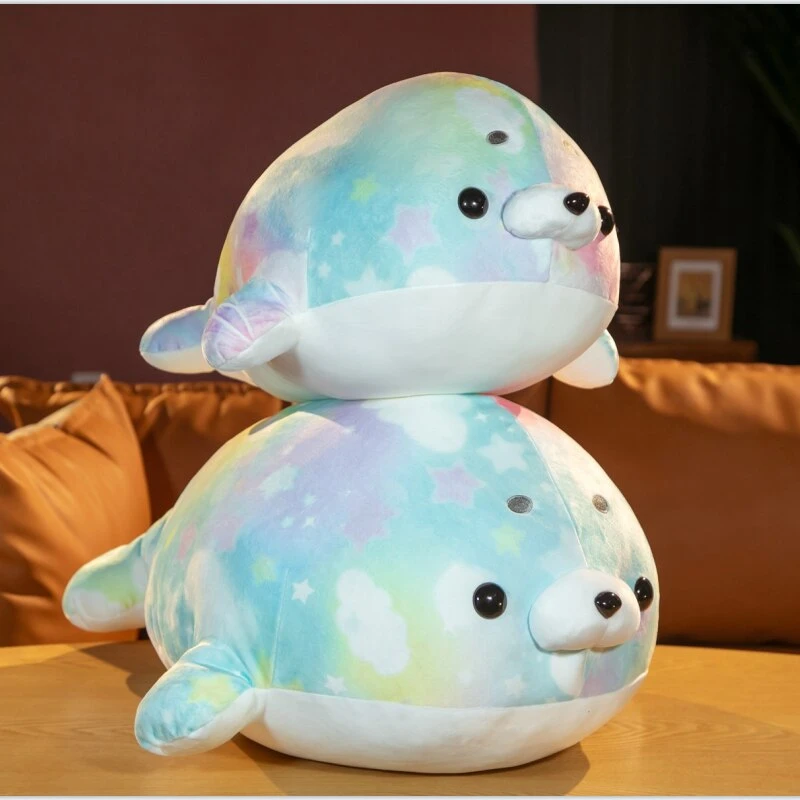 Rainbow Galaxy Seal Plushies 4 Rainbow Galaxy Seal Plushies - Image 2